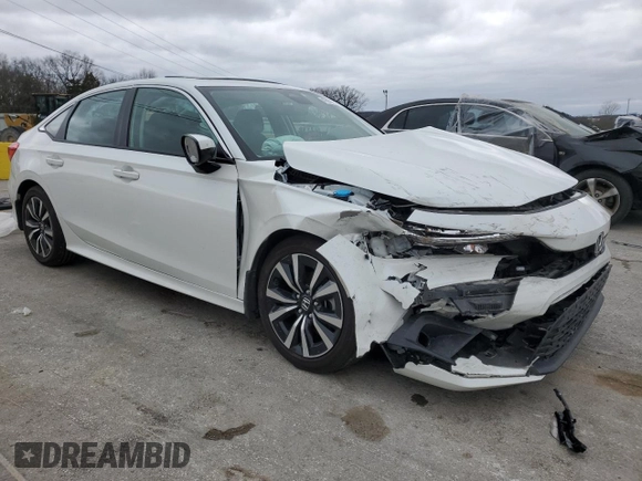2023 Honda Civic Sedan EX with VIN 2HGFE1F7XPH321900, listed as a Copart auction lot 47931335 with 19,996 mi miles and Salvage Title. Bid and sale history available at carsss.com. Image 4.