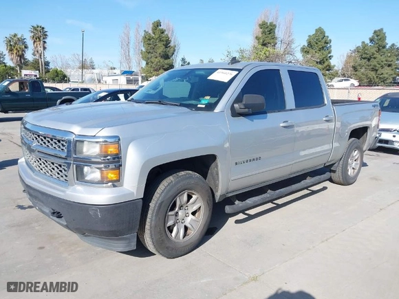 2015 Chevrolet Silverado 1500 LT with VIN 3GCUKREC5FG102367, listed as a IAAI auction lot 41960276 with 167,336 mi miles. Bid and sale history available at carsss.com. Image 2.