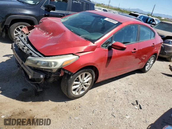 2017 Kia Forte S with VIN 3KPFL4A7XHE039847, listed as a Copart auction lot 70060934 with 87,867 mi miles and Salvage Title. Bid and sale history available at DreamBid. Image 1.