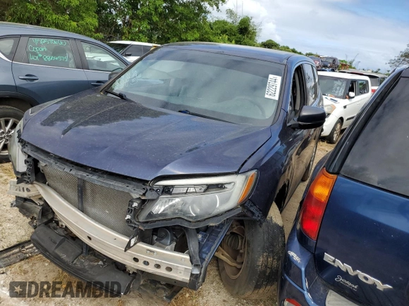 2016 Honda Pilot LX with VIN 5FNYF5H10GB040358, listed as a Copart auction lot 62229744 with Not Provided miles and Non Repairable. Bid and sale history available at DreamBid. Image 1.