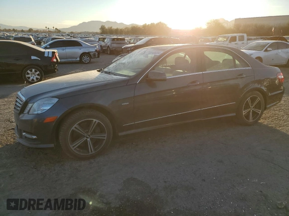 2012 Mercedes-Benz E 350 Luxury with VIN WDDHF2EB2CA545774, listed as a Copart auction lot 86400394 with 104,190 mi miles and Salvage title. Bid and sale history available at DreamBid. Image 1.