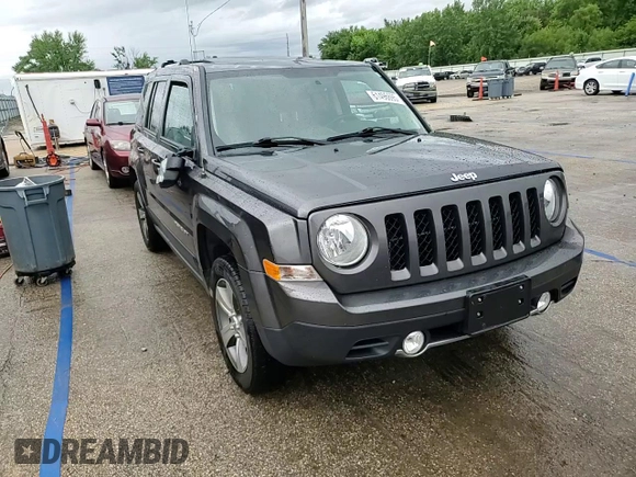 2017 Jeep Patriot High Altitude with VIN 1C4NJRFB5HD107873, listed as a Copart auction lot 61496695 with 106,391 mi miles and Salvage title. Bid and sale history available at DreamBid. Image 13.