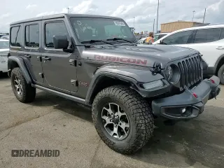 2020 Jeep Wrangler Unlimited Rubicon with VIN 1C4HJXFG4LW247603, listed as a Copart auction lot 55247645 with 44,791 mi miles and Salvage title. Bid and sale history available at DreamBid. Image 13.