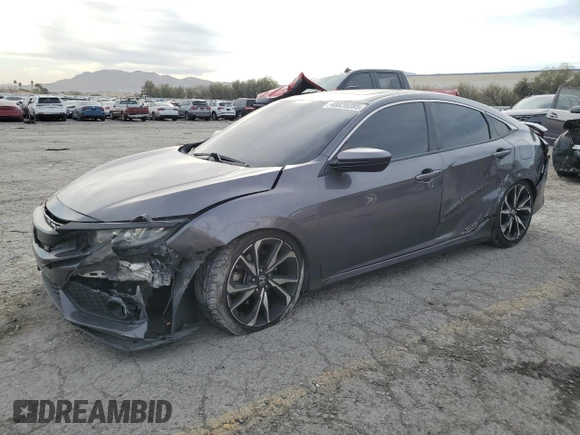 2017 Honda Civic Sedan Si with VIN 2HGFC1E5XHH702752, listed as a Copart auction lot 48820285 with 127,653 mi miles and Salvage Title. Bid and sale history available at carsss.com. Image 1.