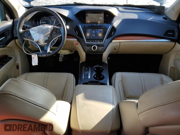 2017 Acura MDX Advance with VIN 5FRYD3H8XHB005396, listed as a Copart auction lot 48414415 with 141,808 mi miles and Salvage title. Bid and sale history available at DreamBid. Image 8.