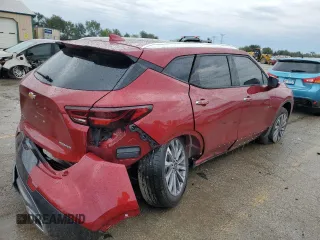 2024 Chevrolet Blazer Premier z VIN 3GNKBFR4XRS187577, wystawiony jako Copart lot #74504054 z przebiegiem 7 495 mil mil oraz Szkoda całkowita • Salvage title. Historia ofert i sprzedaży dostępna na DreamBid. Obrazek 3.