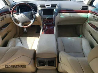 2008 Lexus LS 460 with VIN JTHBL46F485080239, listed as a Copart auction lot 64032705 with 157,873 mi miles and Salvage title. Bid and sale history available at DreamBid. Image 8.