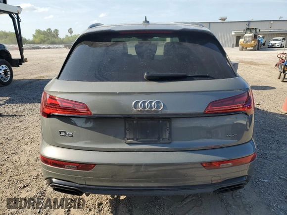 2023 Audi Q5 S line Premium Plus with VIN WA1EAAFYXP2172518, listed as a Copart auction lot 53387225 with 20,934 mi miles and Salvage title. Bid and sale history available at DreamBid. Image 6.