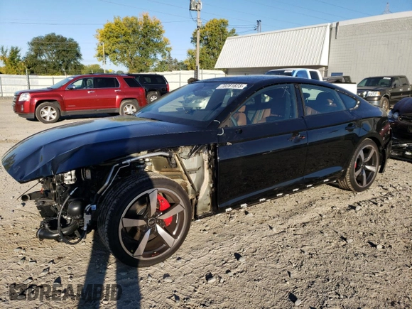 2023 Audi A5 Sportback S line Premium Plus with VIN WAUFACF57PA065182, listed as a Copart auction lot 70281823 with 467 mi miles. Bid and sale history available at carsss.com. Image 1.