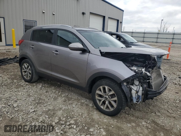 2014 Kia Sportage LX with VIN KNDPBCAC4E7548147, listed as a Copart auction lot 52459665 with 108,667 mi miles and Non Repairable. Bid and sale history available at carsss.com. Image 4.