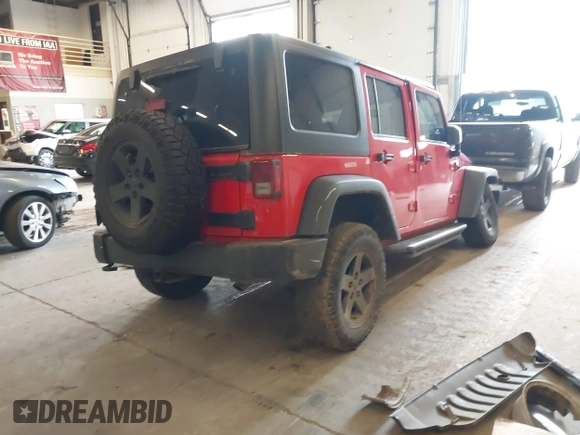 2017 Jeep Wrangler Unlimited Sport with VIN 1C4BJWDG0HL597113, listed as a IAAI auction lot 41764073 with 96,531 mi miles. Bid and sale history available at carsss.com. Image 4.
