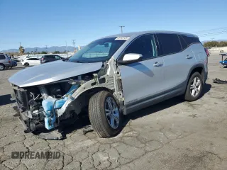 2020 GMC Terrain SLE with VIN 3GKALMEV1LL152677, listed as a Copart auction lot 46192125 with 81,414 mi miles and Salvage Title. Bid and sale history available at carsss.com. Image 1.