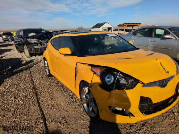 2013 Hyundai Veloster w/Black Int with VIN KMHTC6AD7DU087544, listed as a Copart auction lot 46316375 with 111,965 mi miles and Salvage Title. Bid and sale history available at carsss.com. Image 13.