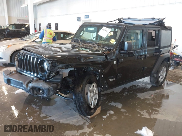 2021 Jeep Wrangler Unlimited Sport S z VIN 1C4HJXDG5MW744101, wystawiony jako IAAI lot #41258885 z przebiegiem Nie podano mil oraz . Historia ofert i sprzedaży dostępna na DreamBid. Obrazek 2.