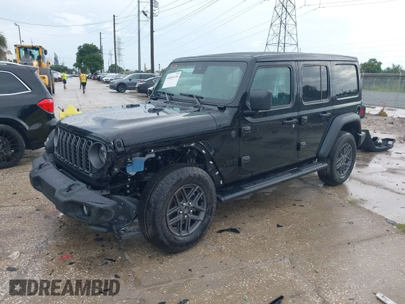 2025 Jeep Wrangler Sport S with VIN 1C4PJXDG9SW559915, listed as a IAAI auction lot 42653116 with 1,730 mi miles and . Bid and sale history available at DreamBid. Image 20.