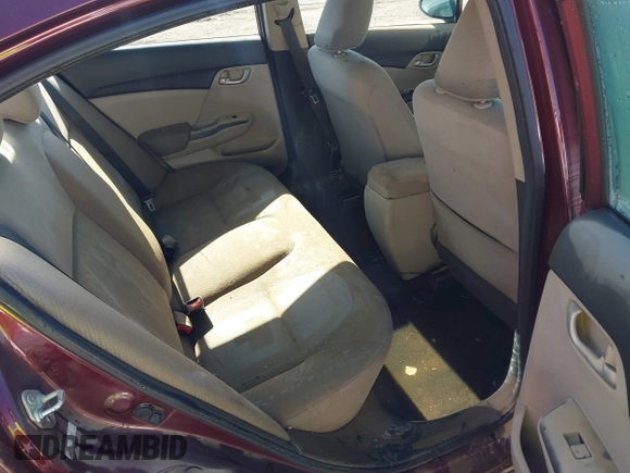 2013 Honda Civic LX z VIN 19XFB2F56DE014582, wystawiony jako IAAI lot #41981527 z przebiegiem Nie podano mil oraz . Historia ofert i sprzedaży dostępna na DreamBid. Obrazek 8.