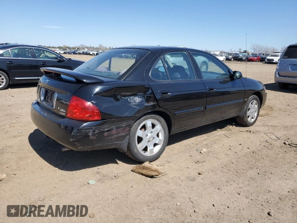 2006 Nissan Sentra S with VIN 3N1CB51D56L606964, listed as a Copart auction lot 52257075 with 68,200 mi miles and Salvage Title. Bid and sale history available at DreamBid. Image 3.