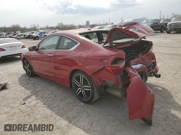 2016 Honda Accord Touring with VIN 1HGCT2B06GA006436, listed as a Copart auction lot 50589675 with Not provided miles and Salvage title. Bid and sale history available at DreamBid. Image 2.