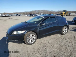 2012 Honda CR-Z EX with VIN JHMZF1C69CS002879, listed as a Copart auction lot 50147985 with 128,936 mi miles and Clean Title. Bid and sale history available at carsss.com. Image 1.