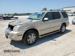 2007 Mercury Mountaineer Premier with VIN 4M2EU48E27UJ11227, listed as a Copart auction lot 65079844 with 0 mi miles and Salvage Title. Bid and sale history available at carsss.com. Image 1.