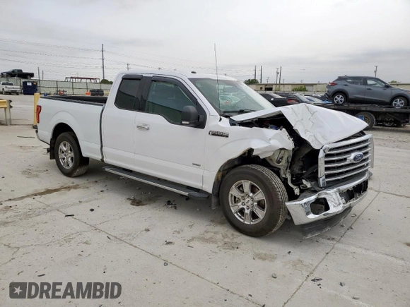 2017 Ford F-150 XL with VIN 1FTEX1CP9HKC59893, listed as a Copart auction lot 51654115 with 105,856 mi miles and Salvage Title. Bid and sale history available at carsss.com. Image 4.