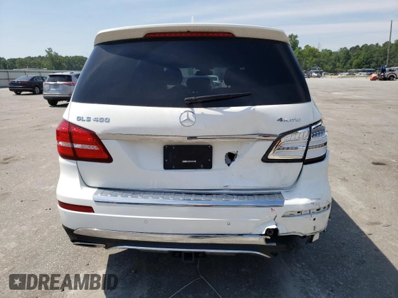 2017 Mercedes-Benz GLS 450 with VIN 4JGDF6EE0HA937391, listed as a Copart auction lot 55498034 with 45,202 mi miles and . Bid and sale history available at DreamBid. Image 6.