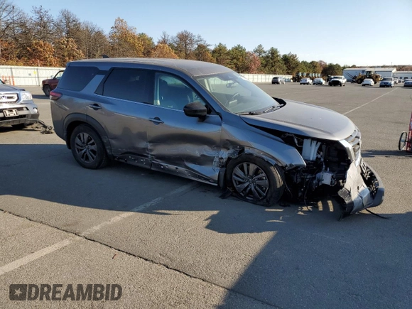 2024 Nissan Pathfinder S z VIN 5N1DR3ACXRC251665, wystawiony jako Copart lot #77466514 z przebiegiem 2 118 mil mil oraz Szkoda całkowita • Salvage title. Historia ofert i sprzedaży dostępna na DreamBid. Obrazek 4.