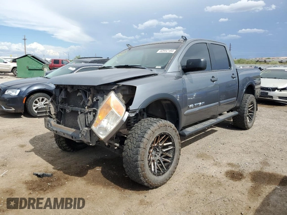 2015 Nissan Titan SL with VIN 1N6AA0ED5FN510723, listed as a Copart auction lot 60952184 with 177,435 mi miles and Salvage Title. Bid and sale history available at carsss.com. Image 1.
