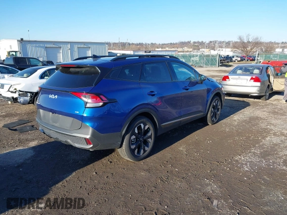 2024 Kia Sportage X-Line with VIN 5XYK6CDF3RG202622, listed as a IAAI auction lot 41096038 with 9,379 mi miles and . Bid and sale history available at carsss.com. Image 4.