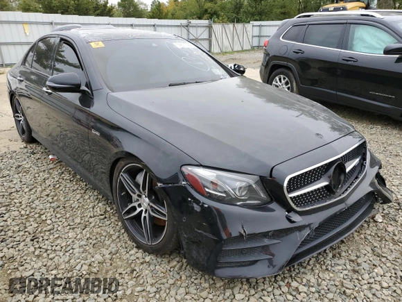2017 Mercedes-Benz E-Class AMG E 43 with VIN WDDZF6EB8HA210523, listed as a Copart auction lot 59871562 with 55,851 mi miles. Bid and sale history available at carsss.com. Image 1.