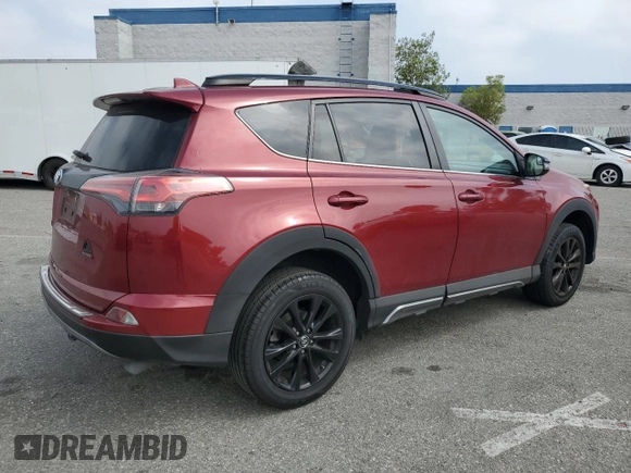 2018 Toyota RAV4 XLE with VIN 2T3WFREV0JW411011, listed as a Copart auction lot 58505825 with 91,787 mi miles and Salvage title. Bid and sale history available at DreamBid. Image 3.