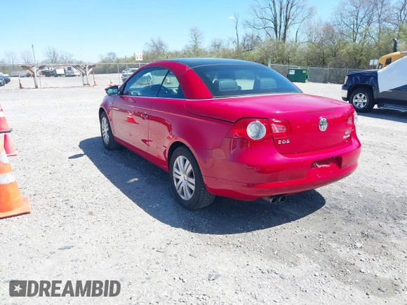 2009 Volkswagen Eos Komfort with VIN WVWBA71F39V008482, listed as a IAAI auction lot 42047734 with 109,307 mi miles and . Bid and sale history available at DreamBid. Image 3.