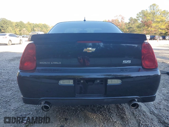 2006 Chevrolet Monte Carlo SS with VIN 2G1WL15C569370054, listed as a Copart auction lot 77416284 with 143,299 mi miles and Clean Title. Bid and sale history available at carsss.com. Image 6.