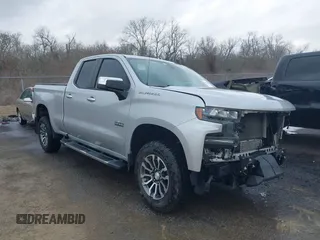 2019 Chevrolet Silverado 1500 LT with VIN 1GCRWCEK8KZ314897, listed as a IAAI auction lot 41546697 with 75,556 mi miles and . Bid and sale history available at DreamBid. Image 1.