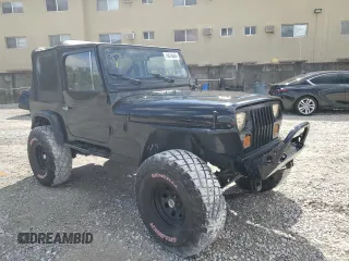 1991 Jeep Wrangler with VIN 2J4FY29S1MJ156667, listed as a Copart auction lot 75870604 with 144,399 mi miles and Clean Title. Bid and sale history available at carsss.com. Image 4.