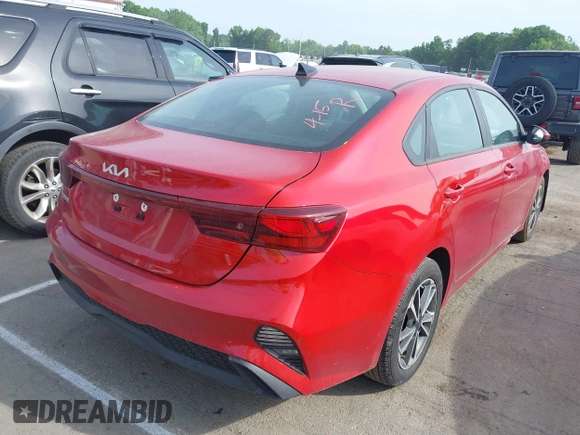2023 Kia Forte LXS with VIN 3KPF24AD0PE640546, listed as a IAAI auction lot 42174053 with 37,514 mi miles. Bid and sale history available at carsss.com. Image 4.