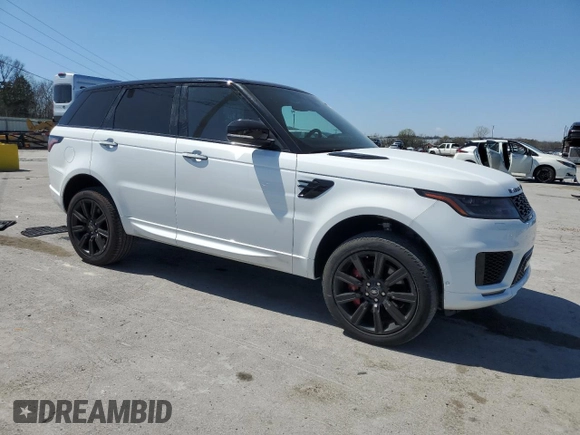 2022 Land Rover Range Rover Sport HST with VIN SALWS2RU2NA206436, listed as a Copart auction lot 50450855 with 21,989 mi miles and Clean Title. Bid and sale history available at carsss.com. Image 4.