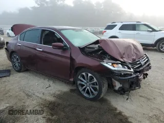 2015 Honda Accord Sport with VIN 1HGCR2F58FA262144, listed as a Copart auction lot 78397764 with 154,293 mi miles and Salvage Title. Bid and sale history available at DreamBid. Image 4.