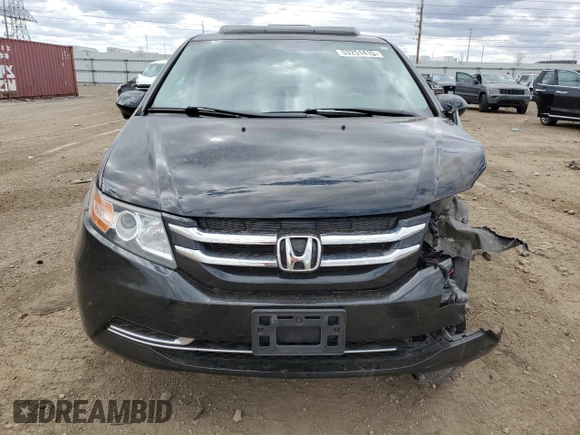 2015 Honda Odyssey EX-L with VIN 5FNRL5H61FB116578, listed as a Copart auction lot 53251415 with 148,497 mi miles and Salvage Title. Bid and sale history available at DreamBid. Image 5.
