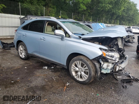 2012 Lexus RX 450h with VIN JTJBC1BA7C2428049, listed as a Copart auction lot 60290195 with 242,822 mi miles and Salvage title. Bid and sale history available at DreamBid. Image 4.