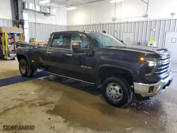 2024 Chevrolet Silverado 3500HD LTZ with VIN 1GC4YUEY8RF280227, listed as a Copart auction lot 44265415 with 79,583 mi miles and Salvage Title. Bid and sale history available at carsss.com. Image 4.