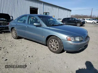 2004 Volvo S60 with VIN YV1RS61T642348189, listed as a Copart auction lot 46315535 with 209,536 mi miles and Salvage Title. Bid and sale history available at carsss.com. Image 4.