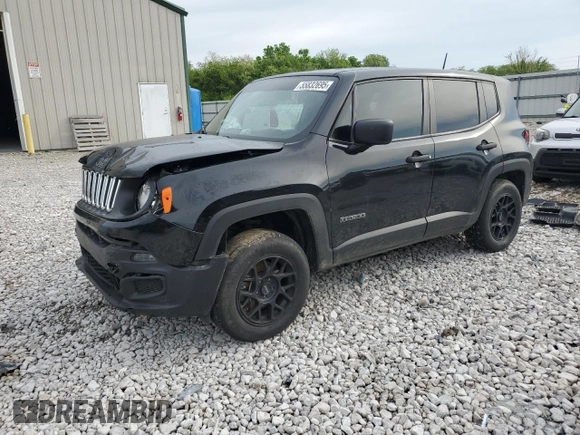 2018 Jeep Renegade Sport с VIN ZACCJBAH7JPH40618, выставлен на аукционе Copart как лот 55832695 с пробегом 34 869 миль миль и Списание • Salvage title. История ставок и продаж доступна на DreamBid. Изображение 1.