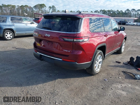 2023 Jeep Grand Cherokee Limited with VIN 1C4RJJBG8P8806751, listed as a IAAI auction lot 41294902 with 37,635 mi miles and . Bid and sale history available at DreamBid. Image 4.
