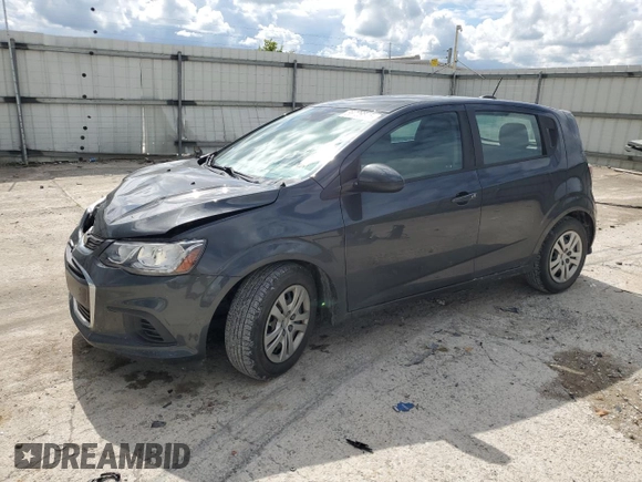 2020 Chevrolet Sonic LT with VIN 1G1JG6SB7L4129019, listed as a Copart auction lot 56726545 with 50,937 mi miles and Salvage title. Bid and sale history available at DreamBid. Image 1.