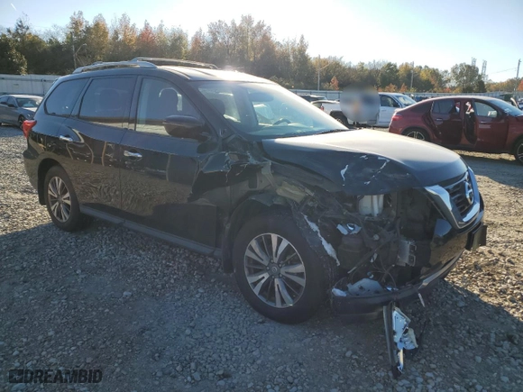 2017 Nissan Pathfinder SV with VIN 5N1DR2MN4HC637021, listed as a Copart auction lot 81121154 with 67,081 mi miles and Salvage Title. Bid and sale history available at carsss.com. Image 4.
