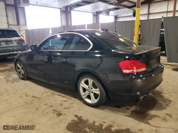 2013 BMW 1 Series 128i with VIN WBAUP9C56DVS95037, listed as a Copart auction lot 46103005 with 135,625 mi miles and Salvage Title. Bid and sale history available at carsss.com. Image 2.