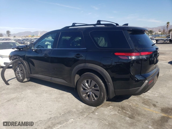 2024 Nissan Pathfinder SV with VIN 5N1DR3BA0RC219644, listed as a Copart auction lot 80727554 with 9,799 mi miles and Salvage Title. Bid and sale history available at carsss.com. Image 2.