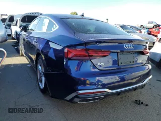 2022 Audi A5 Sportback S line Premium Plus with VIN WAUFACF53NA012637, listed as a Copart auction lot 37904984 with 10,227 mi miles. Bid and sale history available at carsss.com. Image 2.