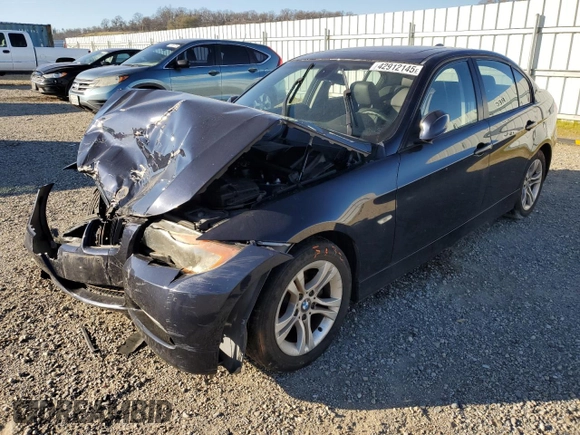2008 BMW 3 Series 328i with VIN WBAVA37578NL54356, listed as a Copart auction lot 42912145 with 153,166 mi miles and Salvage Title. Bid and sale history available at DreamBid. Image 1.